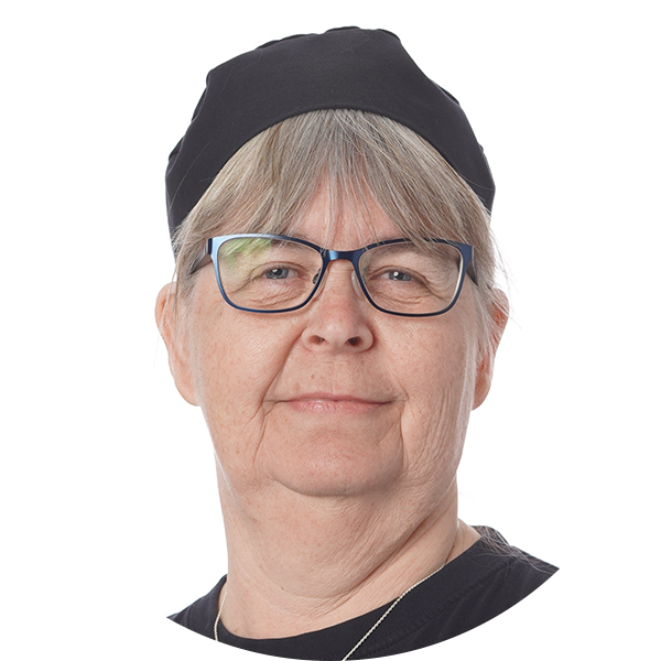 Foto af Lene, køkkenassistent på HCI